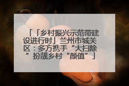 「乡村振兴示范带建设进行时」兰州市城关区：多方携手“大扫除”扮靓乡村“颜值”