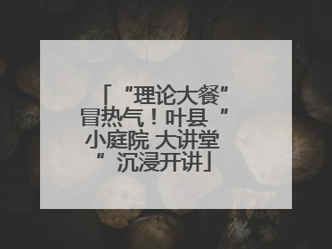 “理论大餐”冒热气！叶县“小庭院 大讲堂”沉浸开讲