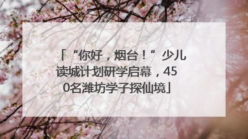 “你好，烟台！”少儿读城计划研学启幕，450名潍坊学子探仙境