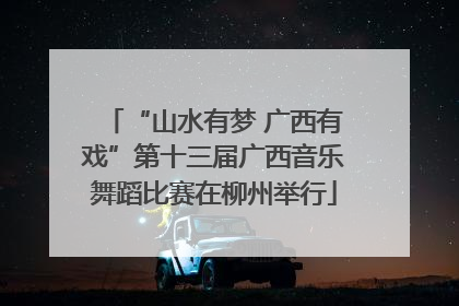 “山水有梦 广西有戏”第十三届广西音乐舞蹈比赛在柳州举行