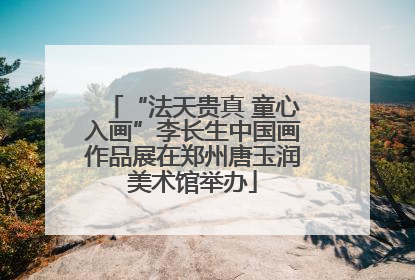 “法天贵真 童心入画”李长生中国画作品展在郑州唐玉润美术馆举办
