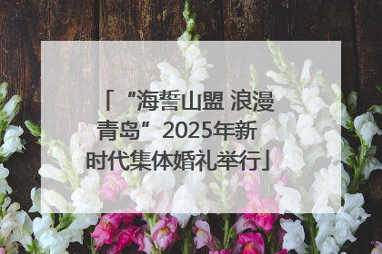 “海誓山盟 浪漫青岛”2025年新时代集体婚礼举行