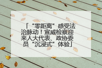 “零距离”感受法治脉动！宣威检察迎来人大代表、政协委员“沉浸式”体验
