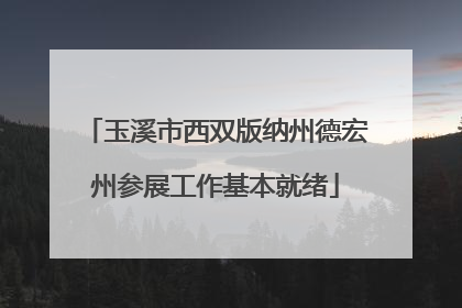 玉溪市西双版纳州德宏州参展工作基本就绪