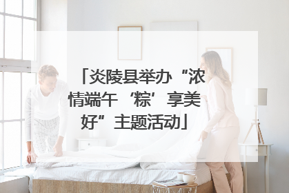 炎陵县举办“浓情端午‘粽’享美好”主题活动