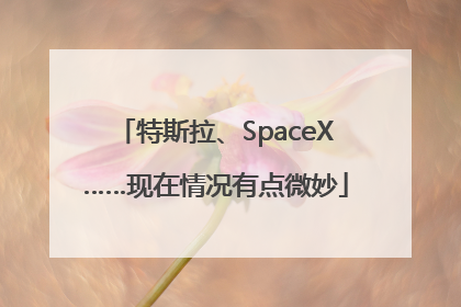 特斯拉、SpaceX……现在情况有点微妙