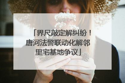 界尺敲定解纠纷！唐河法警联动化解邻里宅基地争议
