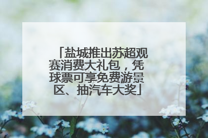 盐城推出苏超观赛消费大礼包，凭球票可享免费游景区、抽汽车大奖