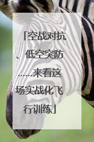 空战对抗、低空突防……来看这场实战化飞行训练