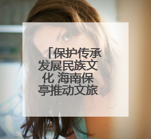 保护传承发展民族文化 海南保亭推动文旅产业高质量发展