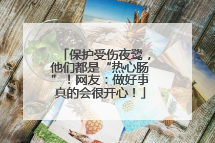 保护受伤夜鹭，他们都是“热心肠”！网友：做好事真的会很开心！