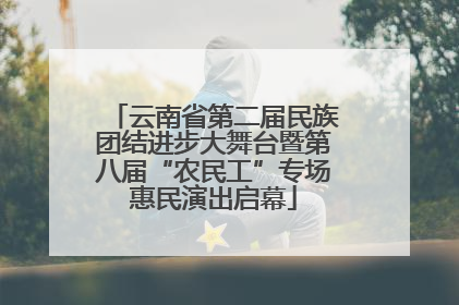 云南省第二届民族团结进步大舞台暨第八届“农民工”专场惠民演出启幕