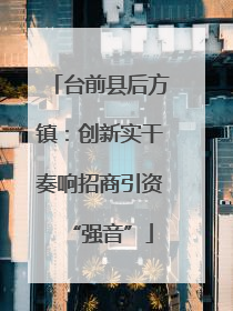 台前县后方镇：创新实干奏响招商引资“强音”