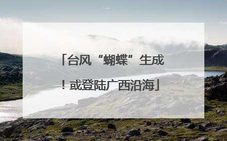台风“蝴蝶”生成！或登陆广西沿海