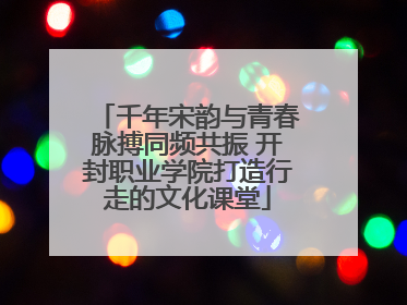 千年宋韵与青春脉搏同频共振 开封职业学院打造行走的文化课堂