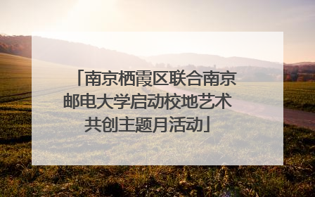 南京栖霞区联合南京邮电大学启动校地艺术共创主题月活动