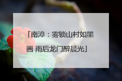 南漳：雾锁山村如墨画 雨后龙门醉晨光