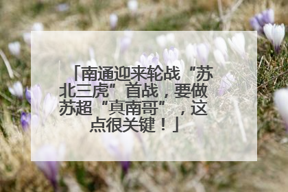 南通迎来轮战“苏北三虎”首战，要做苏超“真南哥”，这点很关键！