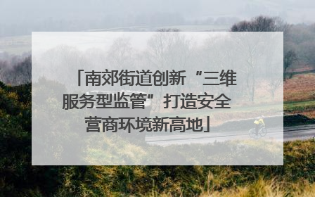 南郊街道创新“三维服务型监管”打造安全营商环境新高地