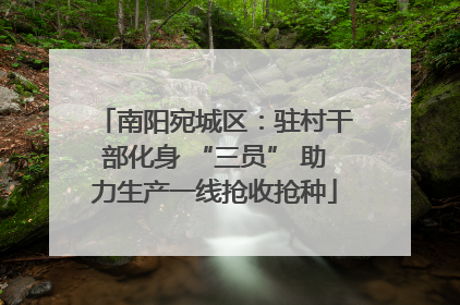南阳宛城区：驻村干部化身 “三员” 助力生产一线抢收抢种