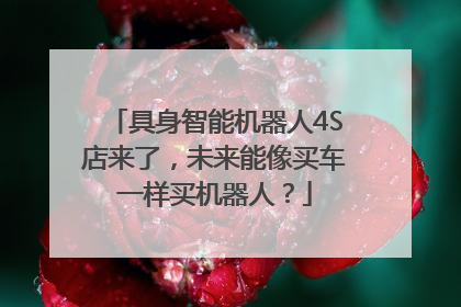 具身智能机器人4S店来了，未来能像买车一样买机器人？