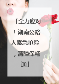 全力应对！湖南公路人紧急抢险，清障保畅通