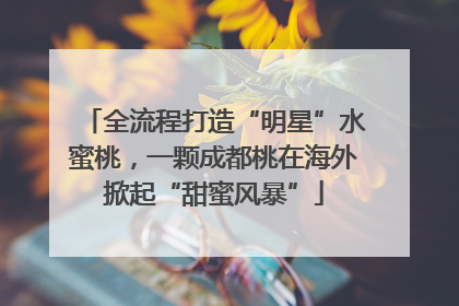 全流程打造“明星”水蜜桃，一颗成都桃在海外掀起“甜蜜风暴”
