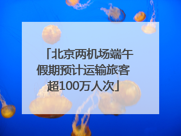 北京两机场端午假期预计运输旅客超100万人次