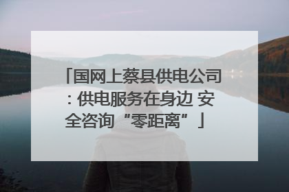 国网上蔡县供电公司：供电服务在身边 安全咨询“零距离”
