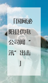 国网泌阳县供电公司闻“汛”出击