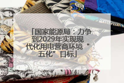 国家能源局：力争到2029年实现现代化用电营商环境“五化”目标