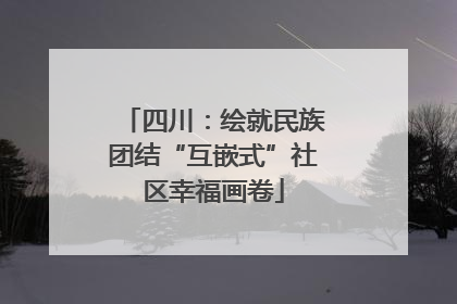 四川：绘就民族团结“互嵌式”社区幸福画卷
