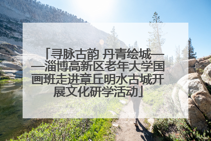 寻脉古韵 丹青绘城——淄博高新区老年大学国画班走进章丘明水古城开展文化研学活动