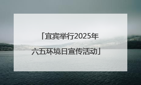 宜宾举行2025年六五环境日宣传活动