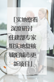 实地察看深度研讨 住建部专家组实地复核城阳城市更新项目