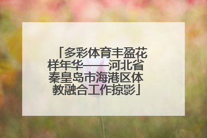 多彩体育丰盈花样年华——河北省秦皇岛市海港区体教融合工作掠影