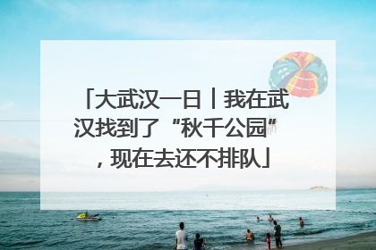 大武汉一日︱我在武汉找到了“秋千公园”，现在去还不排队