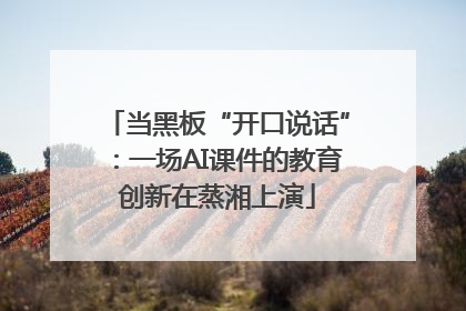 当黑板“开口说话”：一场AI课件的教育创新在蒸湘上演