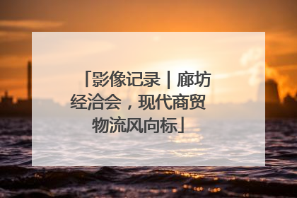 影像记录｜廊坊经洽会，现代商贸物流风向标