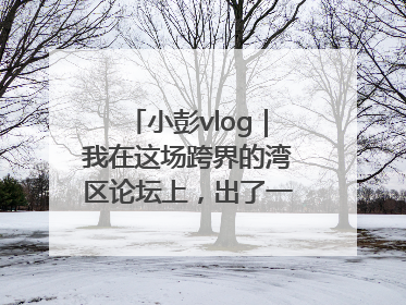 小彭vlog｜我在这场跨界的湾区论坛上，出了一道高考题……