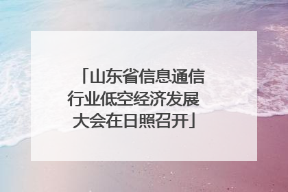 山东省信息通信行业低空经济发展大会在日照召开