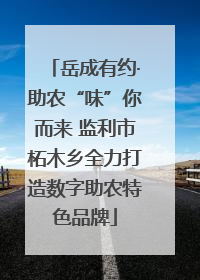 岳成有约·助农“味”你而来 监利市柘木乡全力打造数字助农特色品牌