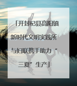 开封杞县高阳镇新时代文明实践所与妇联携手助力“三夏”生产