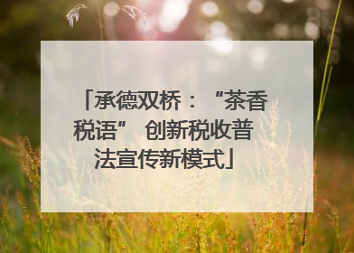 承德双桥：“茶香税语” 创新税收普法宣传新模式