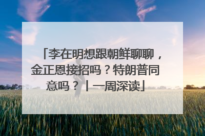 李在明想跟朝鲜聊聊，金正恩接招吗？特朗普同意吗？丨一周深读