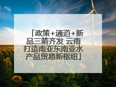 政策+通道+新品三箭齐发 云南打造南亚东南亚水产品贸易新枢纽