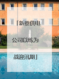 新蔡供电公司以练为战迎汛期