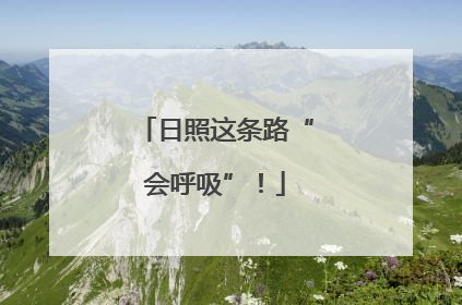 日照这条路“会呼吸”！