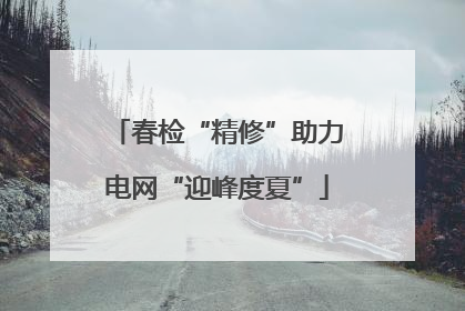 春检“精修”助力电网“迎峰度夏”