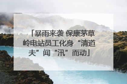 暴雨来袭 保康茅草岭电站员工化身“清道夫”闻“汛”而动